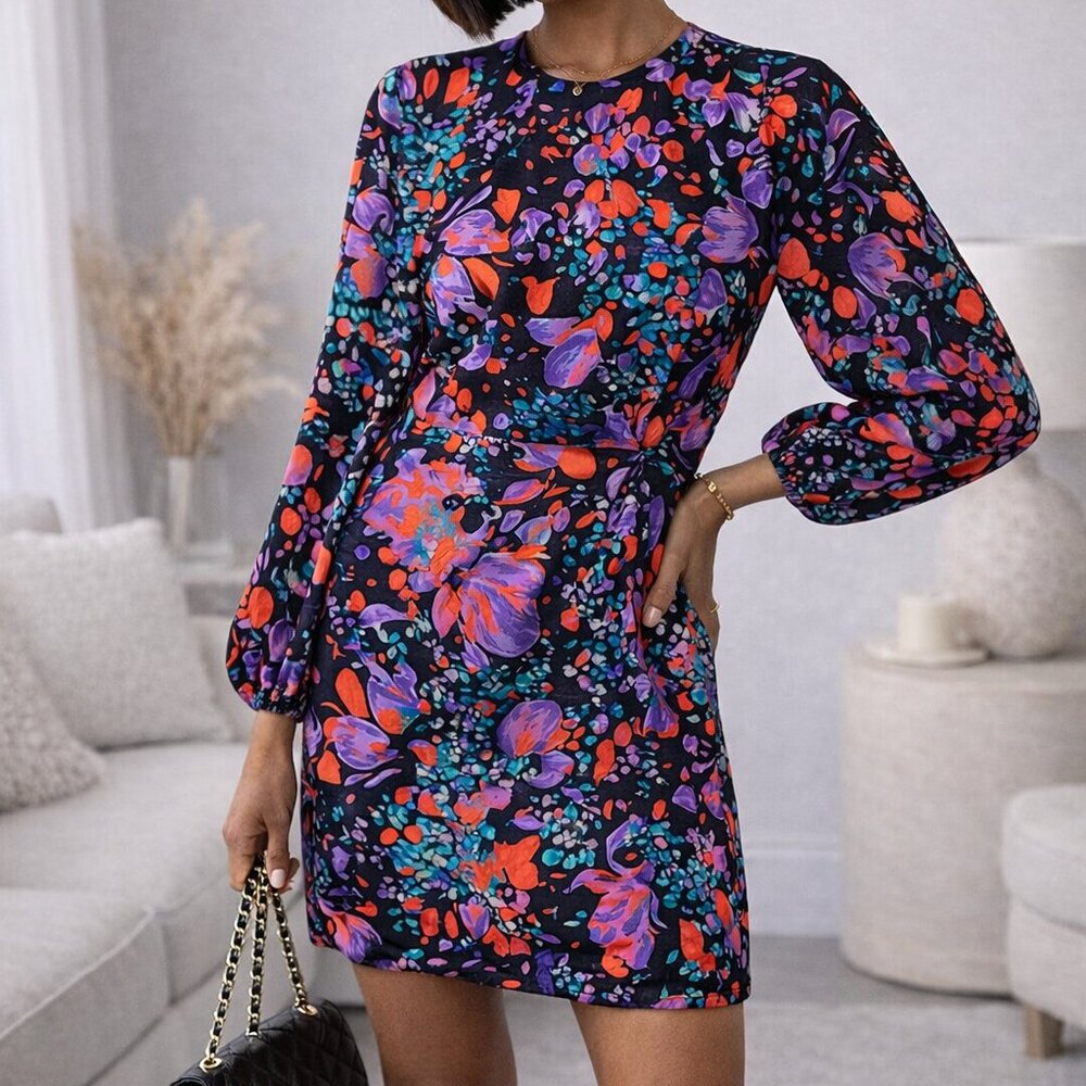 *Essentiel Antwerp Wagging Floral Silk Jacquard Dress size 34